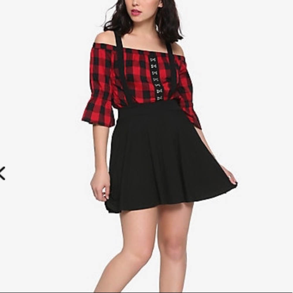 Black Suspenders Skirt